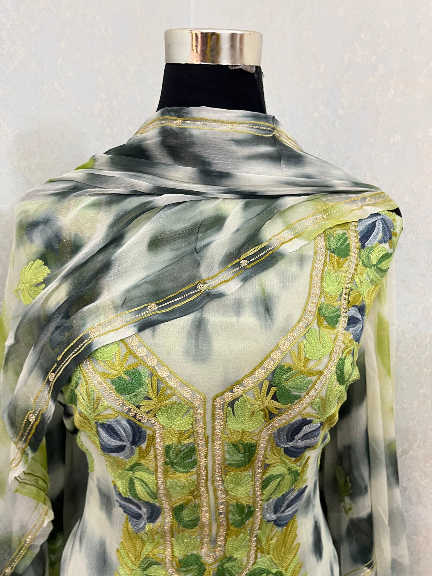 Pure Georgette Ty Dy Kashmiri Suit