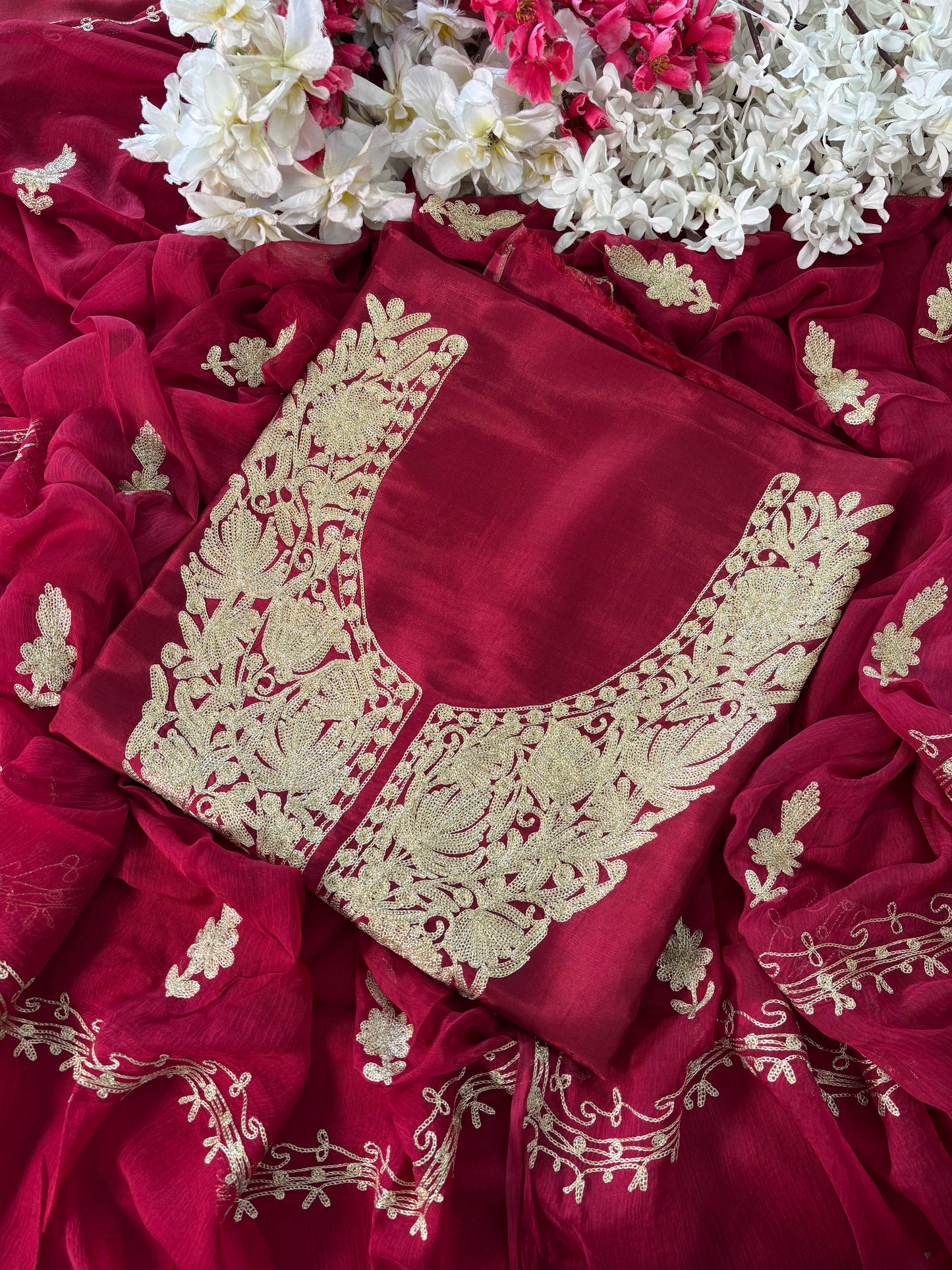 ‘Sanam’ Silk Tilla Kashmiri Suit