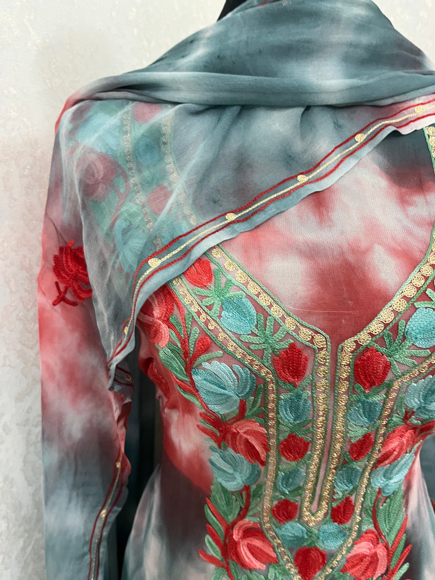 Pure Georgette Ty Dy Kashmiri Suit