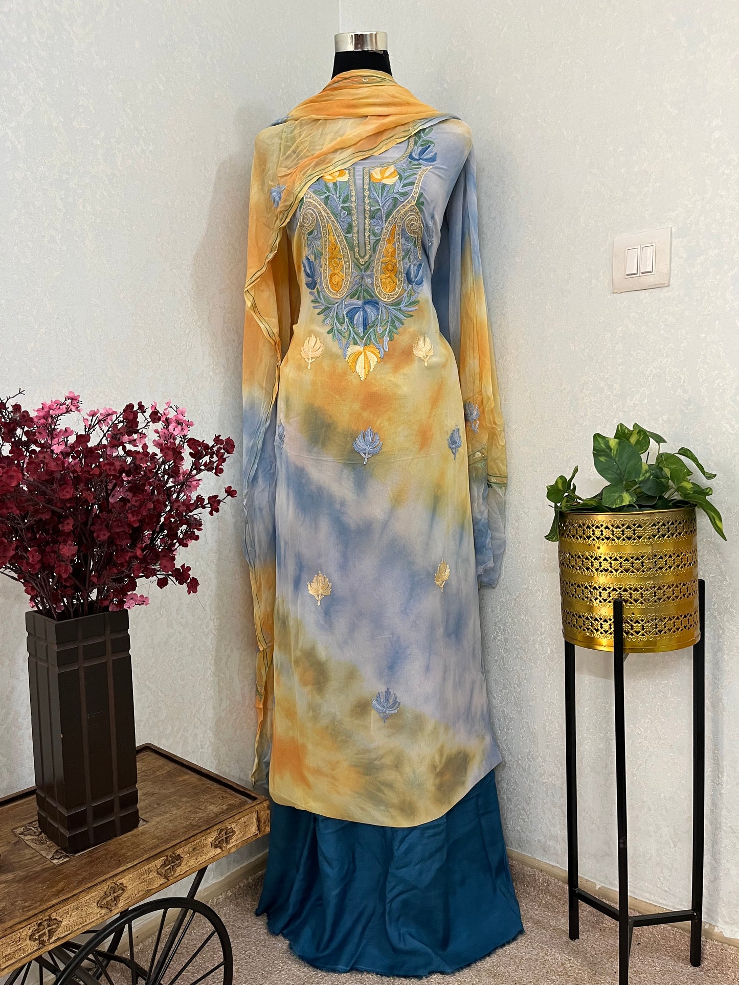 Pure Georgette Ty Dy Kashmiri Suit