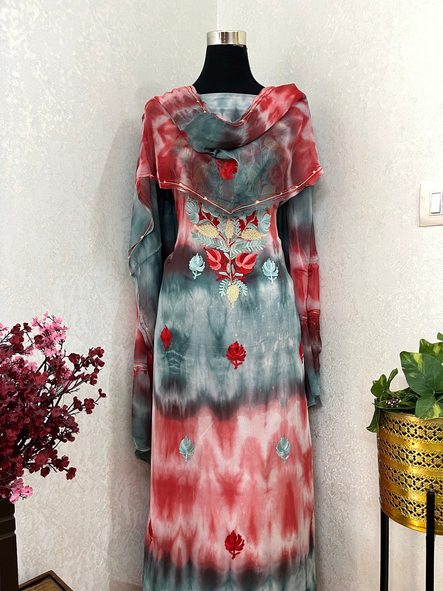 Pure Georgette Ty Dy Kashmiri Suit