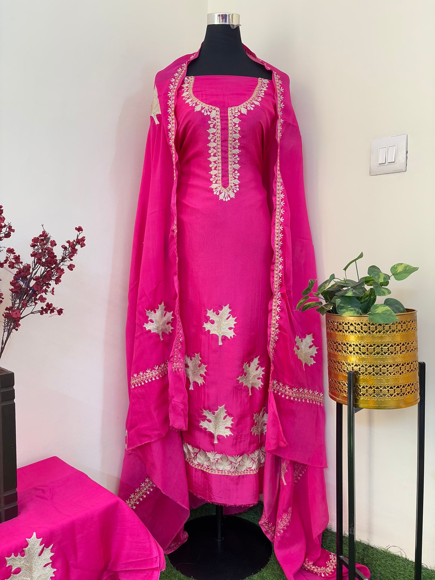 Sanam’ Tilla Embroidered Suit material