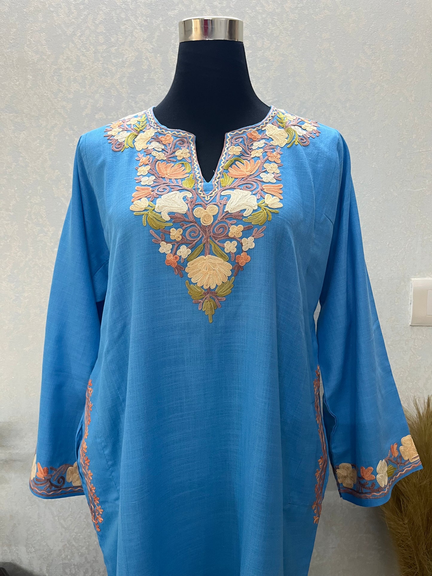 Sky Blue Cotton Cord Set Size(40)