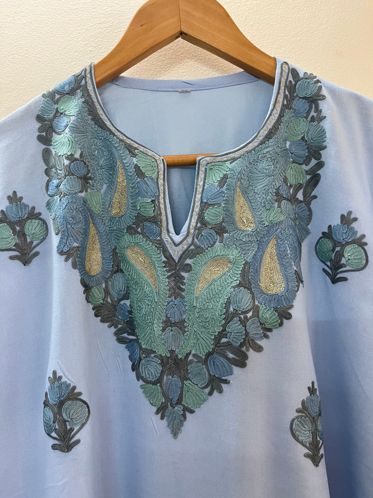 Ice Blue Cotton Cord Set (Free Size/ XL)