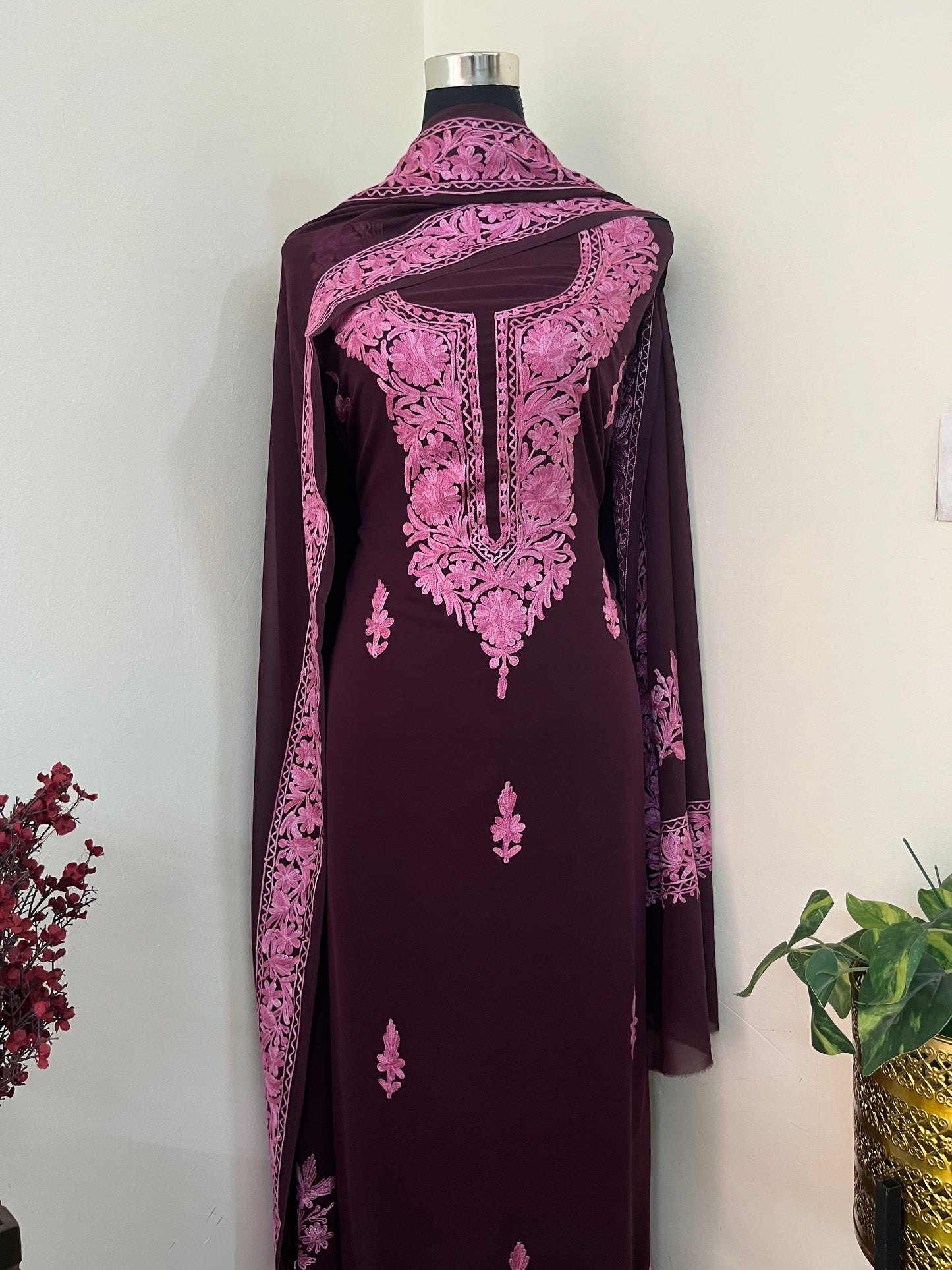 Coke Georgette Kashmiri Suit