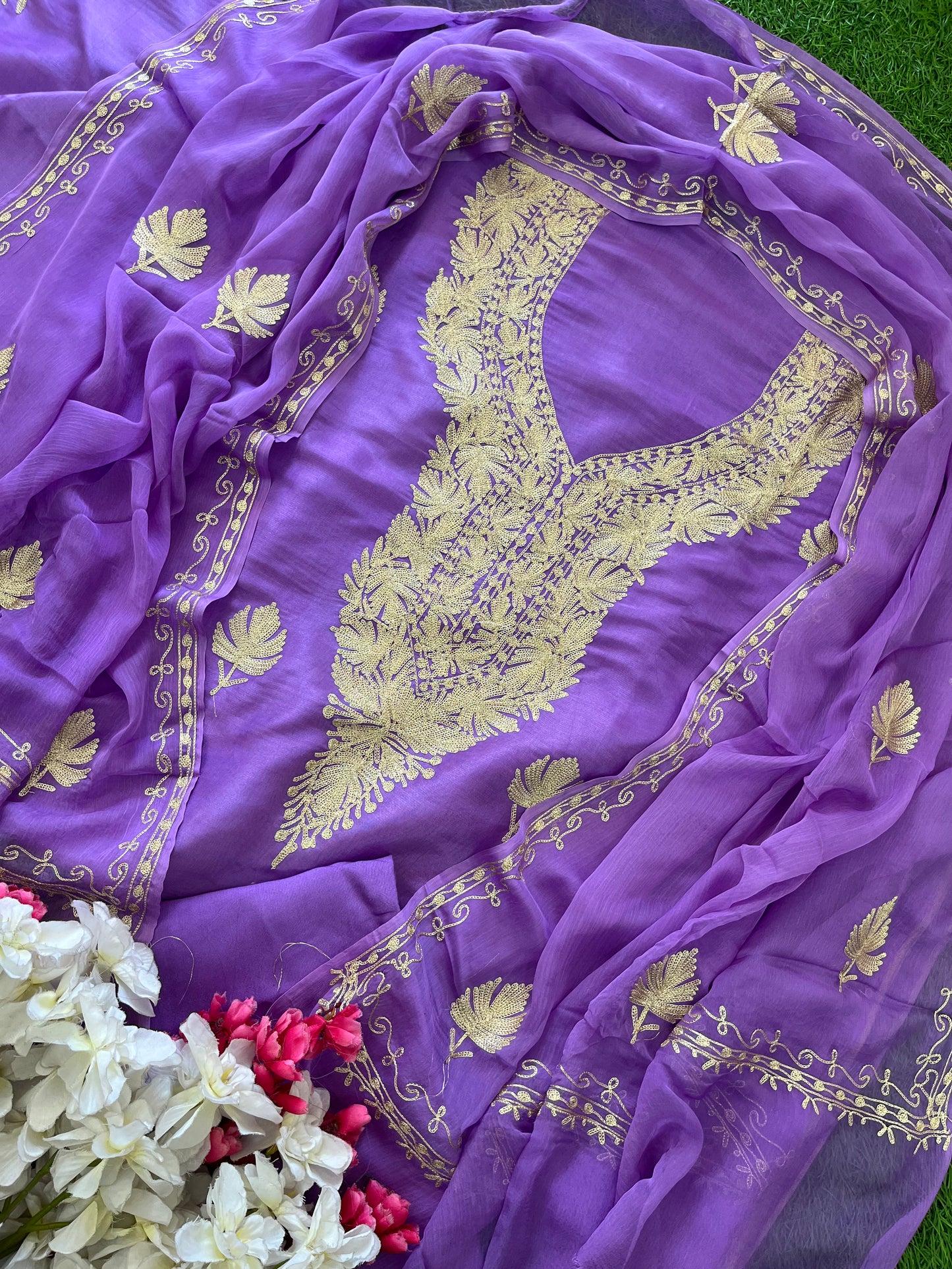 ‘Sanam’ Silk Tilla Kashmiri Suit