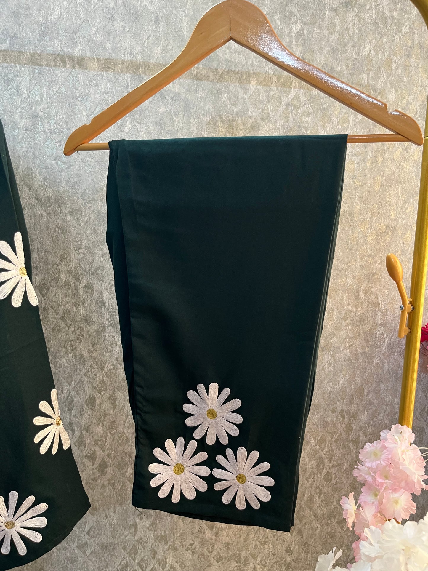 Bottle Green Cotton Cord Set Size(40)