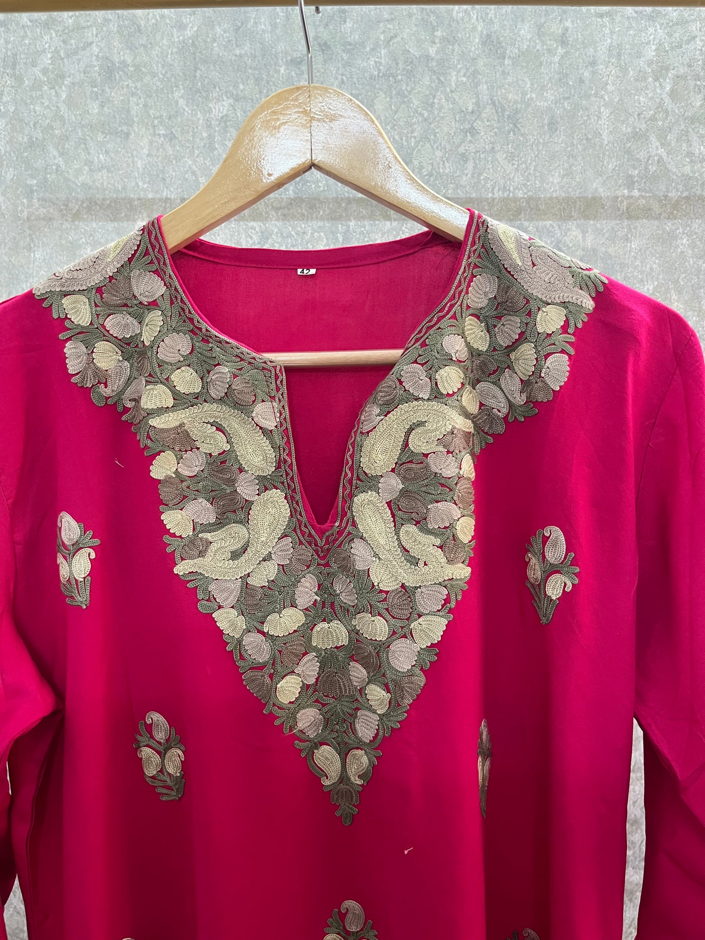 Hot Pink Cotton Cord Set Free Size(40)
