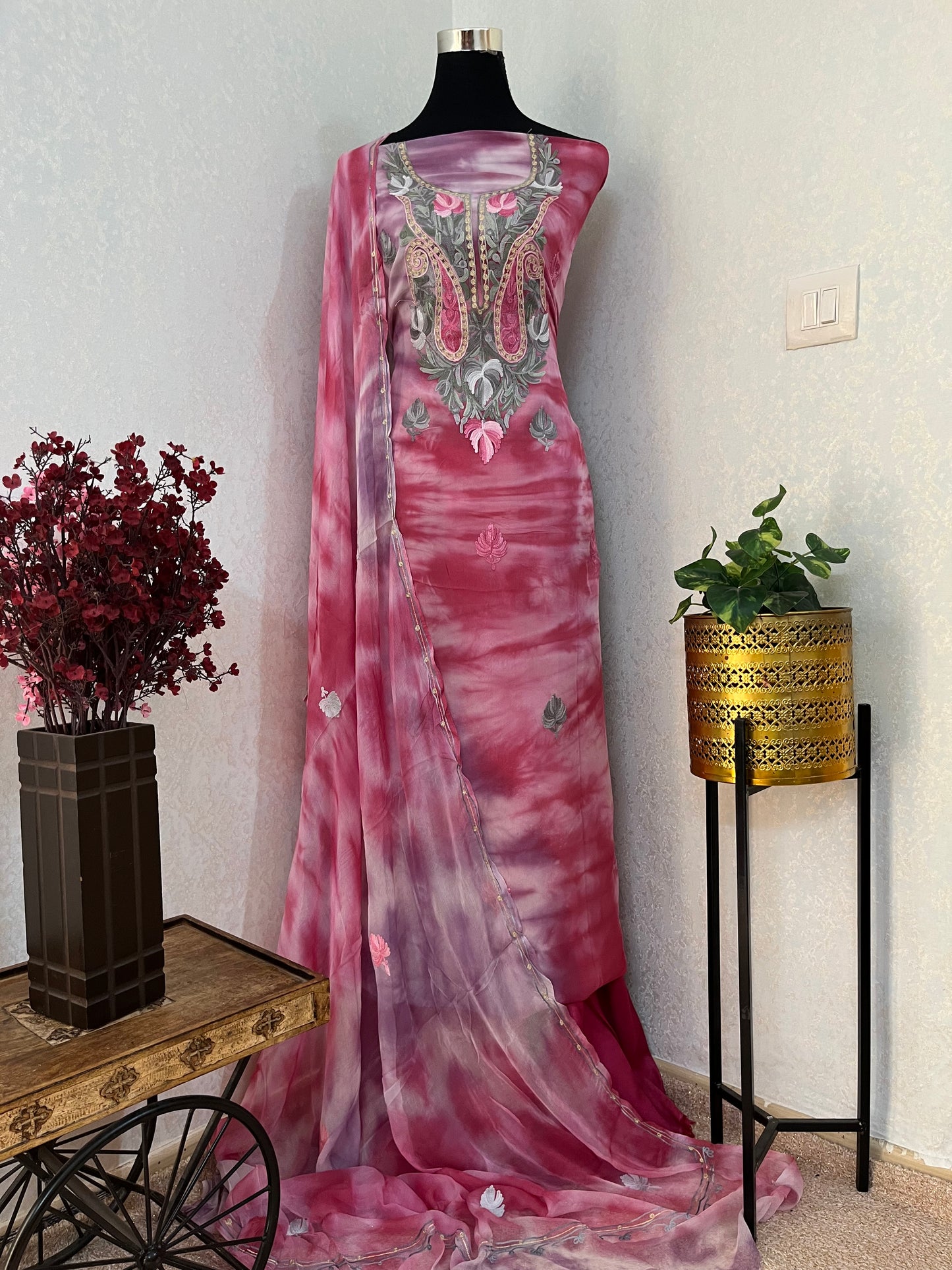 Pure Georgette Ty Dy Kashmiri Suit