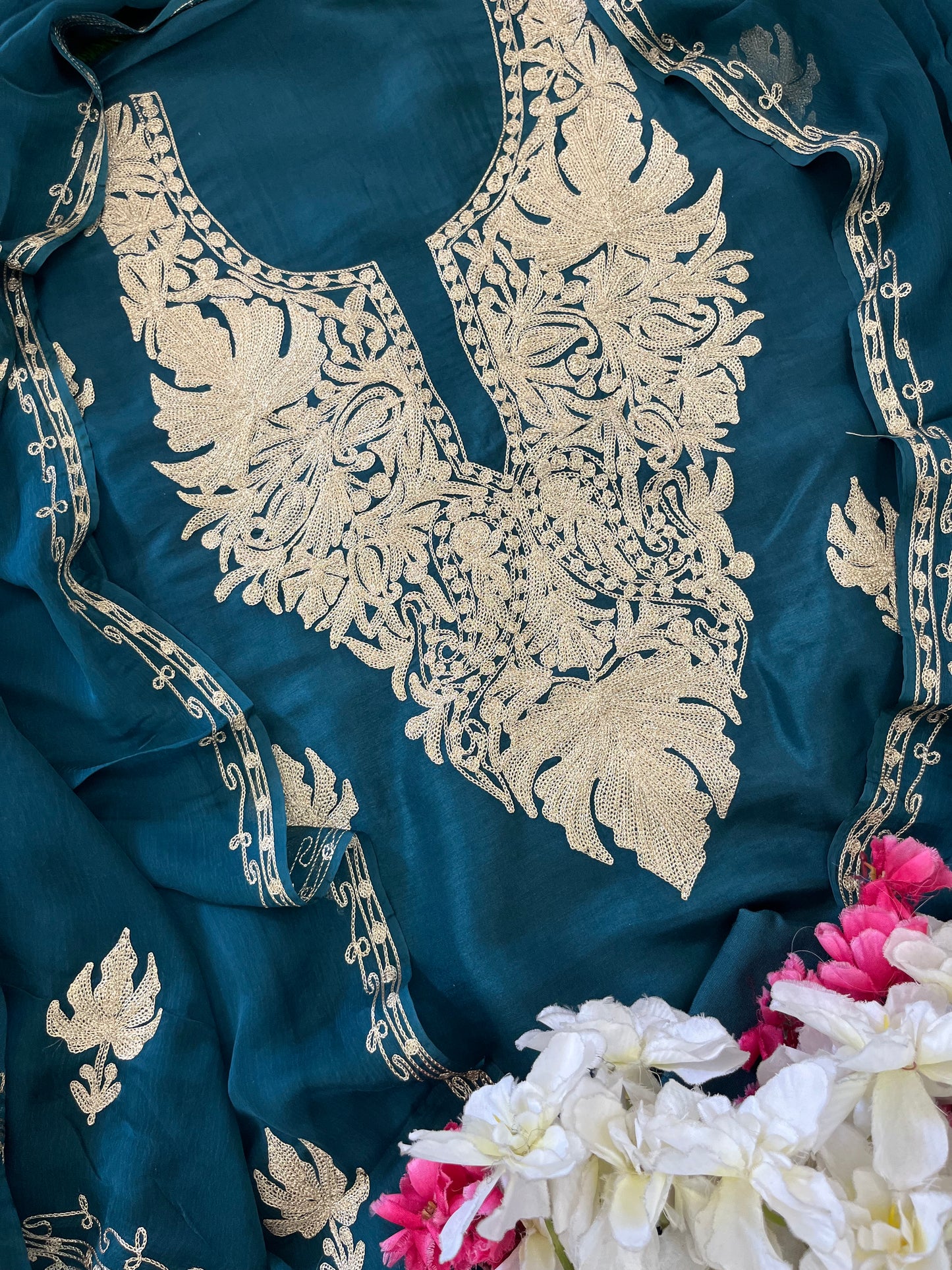 ‘Sanam’ Silk Tilla Kashmiri Suit