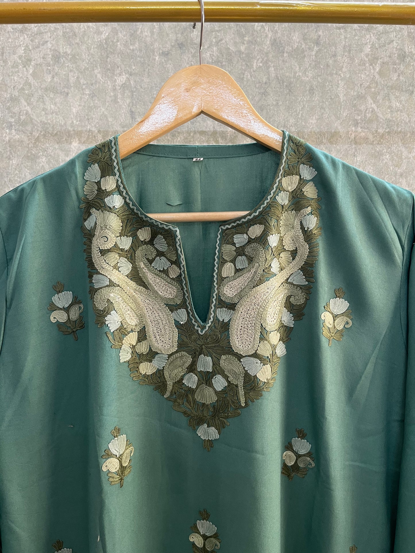 Green Cotton Cord Set  Size(42)