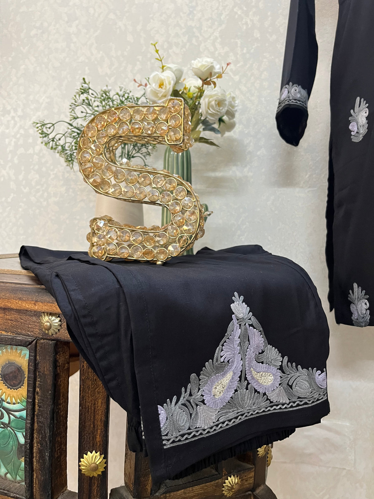 Black Cotton Cord Set (42)