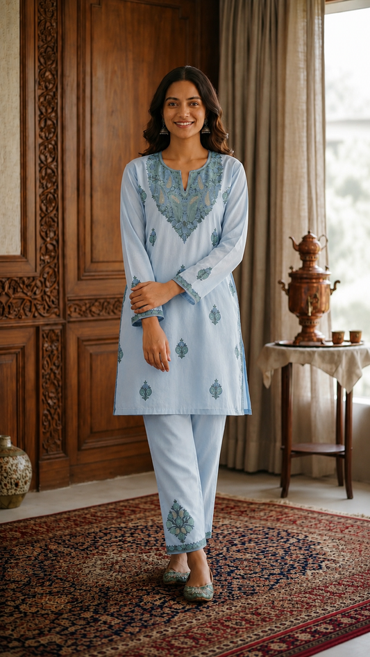 Ice Blue Cotton Cord Set (42)