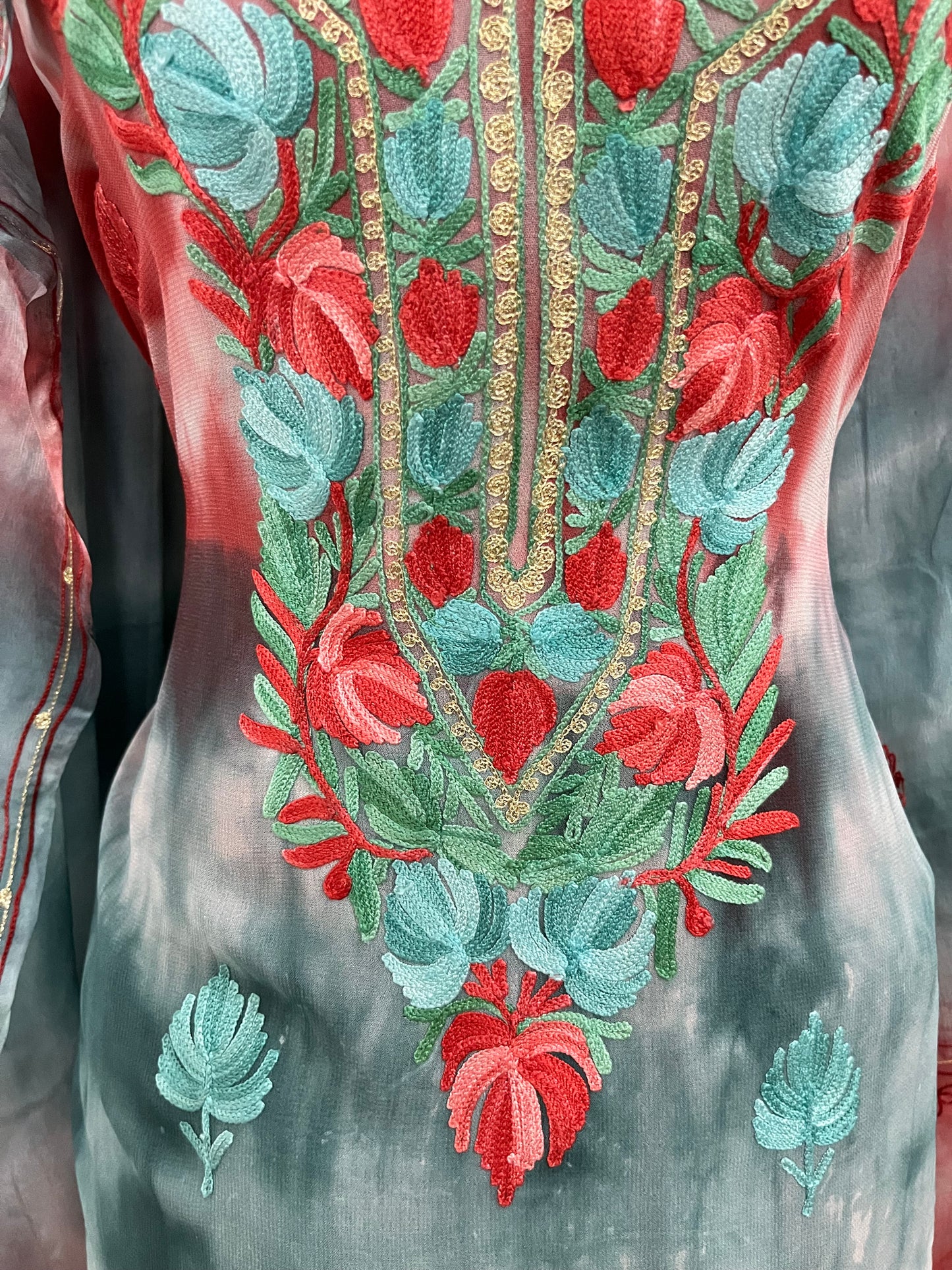 Pure Georgette Ty Dy Kashmiri Suit