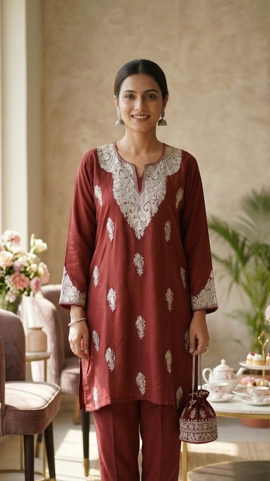 Rust Cotton Cord Set (44)