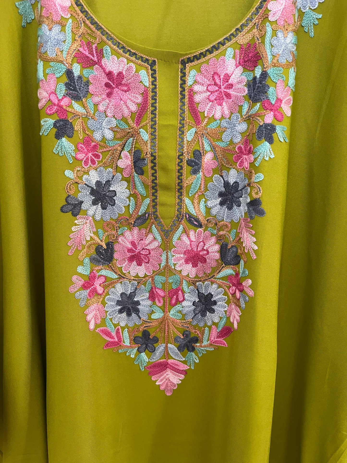 Heena Green Cotton Stitched Co-ord Set(46)