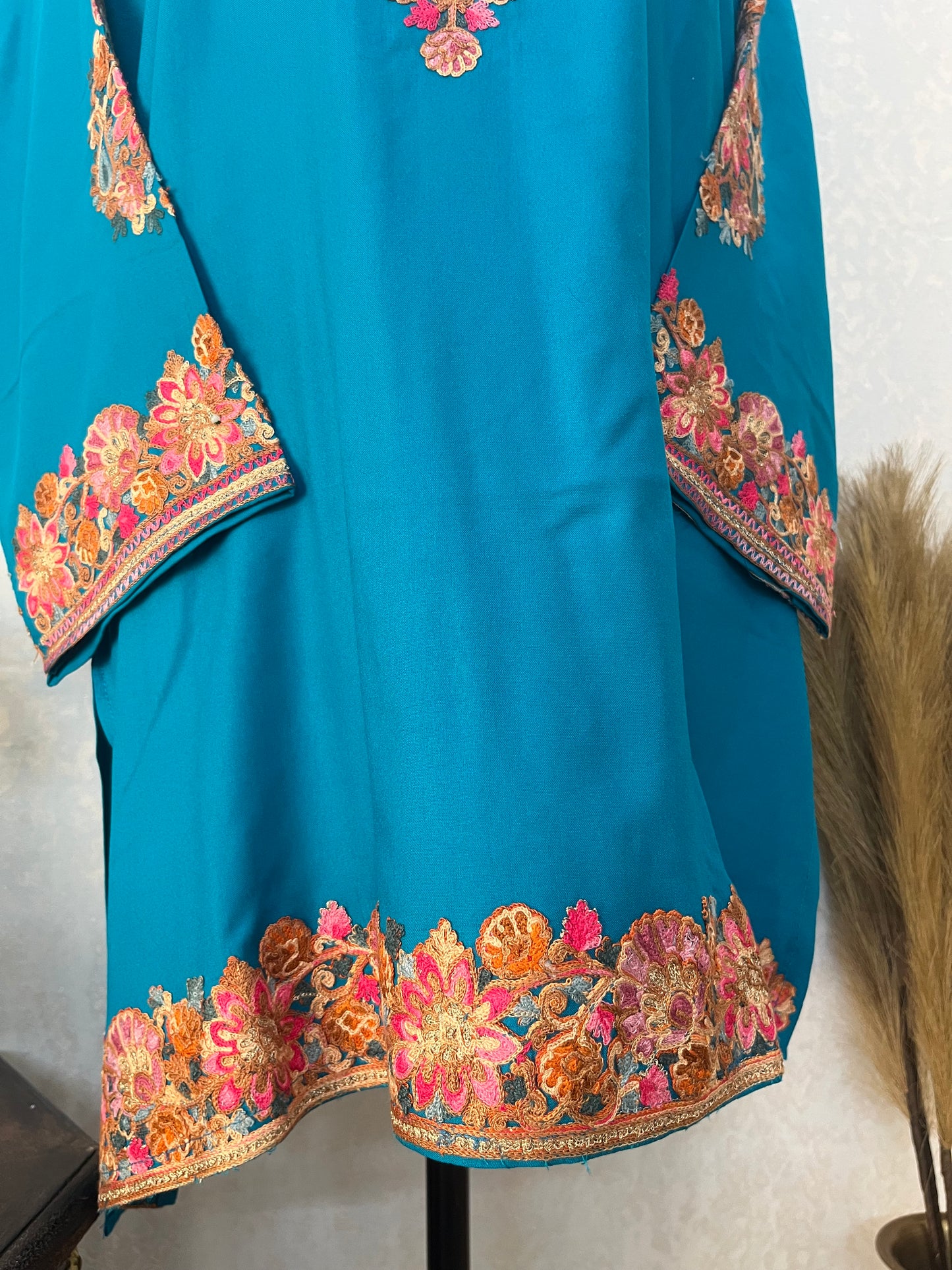 Firozi Cotton Stitched Co-ord Set( 42)