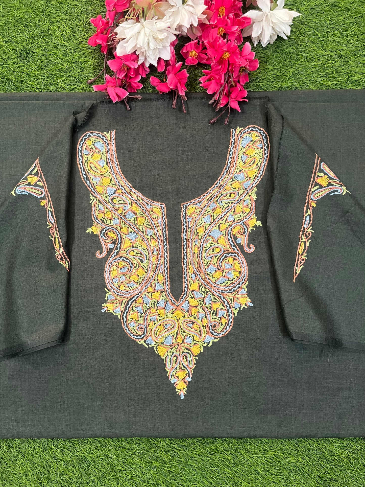 Cotton Two Piece Suit (Hand Embroidered)