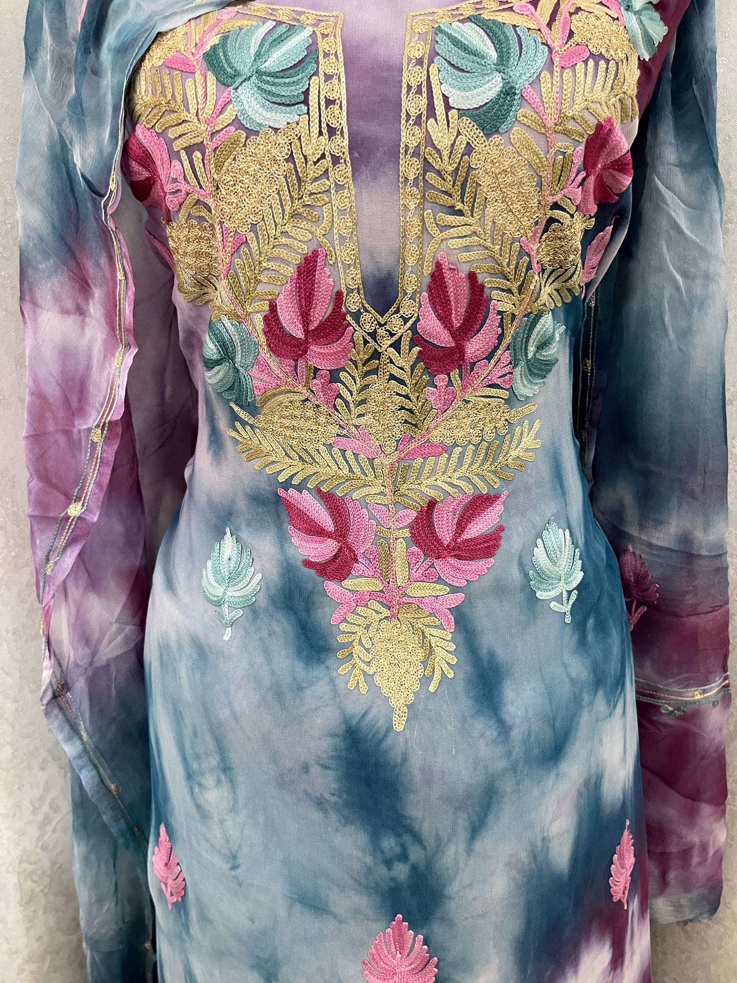 Pure Georgette Ty Dy Kashmiri Suit