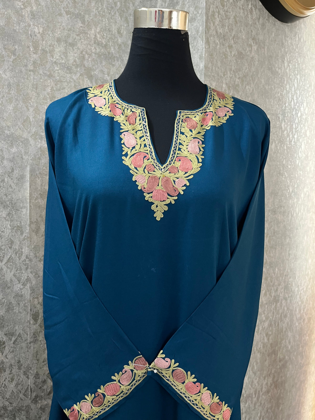 Blue Cotton Stitched Co-ord Set