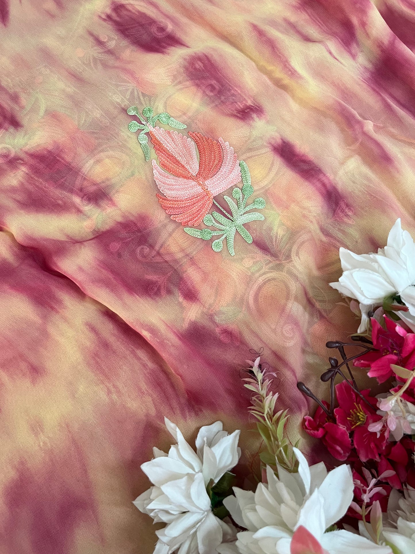 Pure Georgette Ty Dy Kashmiri Suit