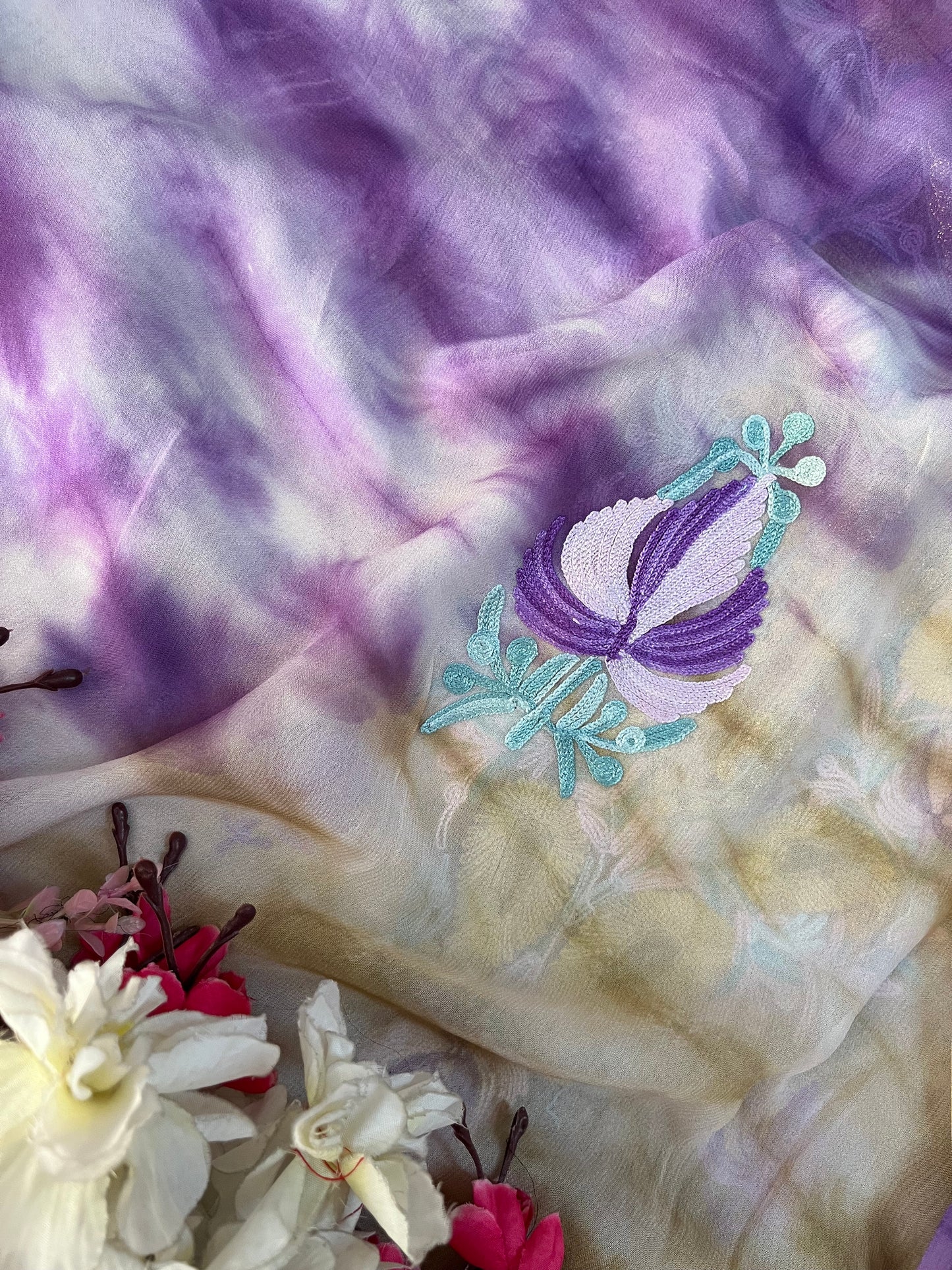 Pure Georgette Ty Dy Kashmiri Suit