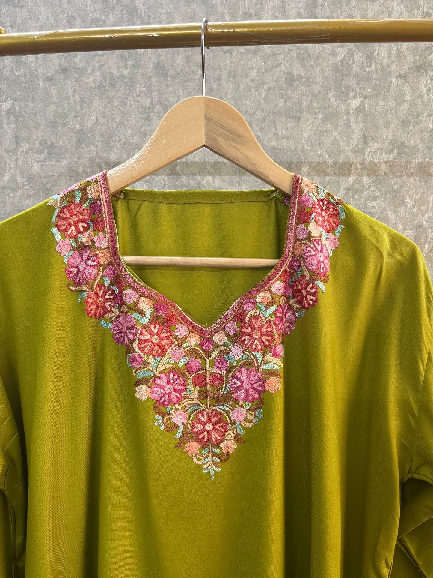 Heena Green Cotton Stitched Co-ord Set with dupatta (46)