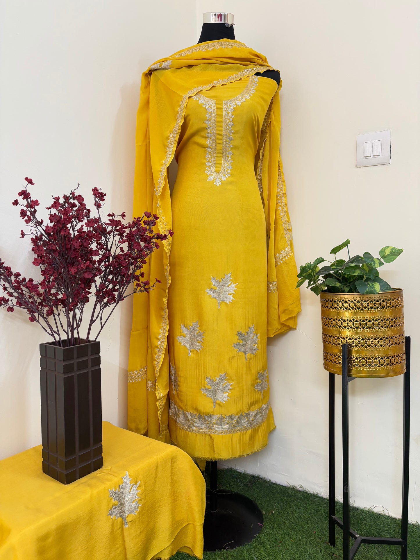 Sanam’ Tilla Embroidered Suit material