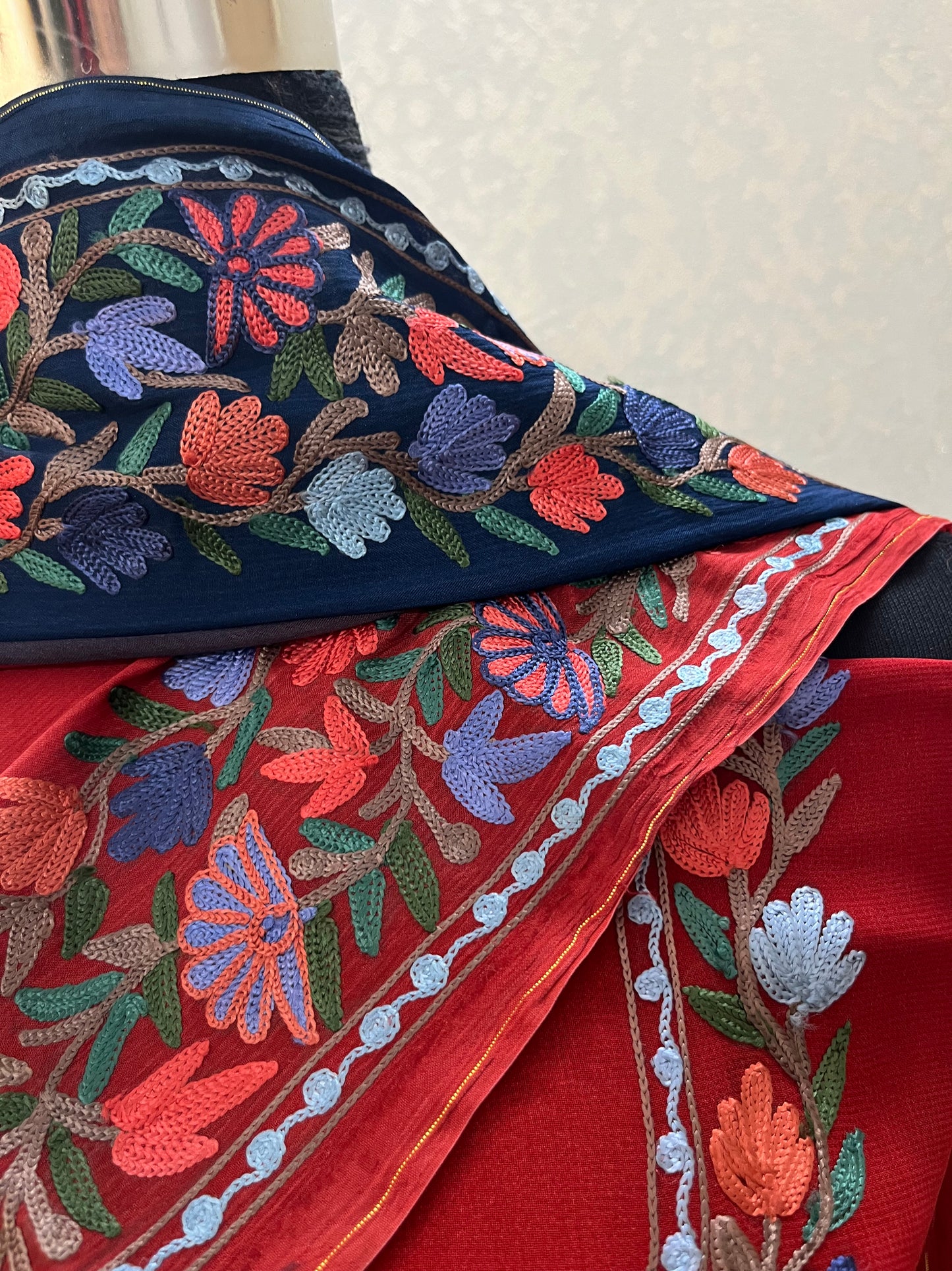 Luxury Pure Georgette Kashmiri Embroidered Suit