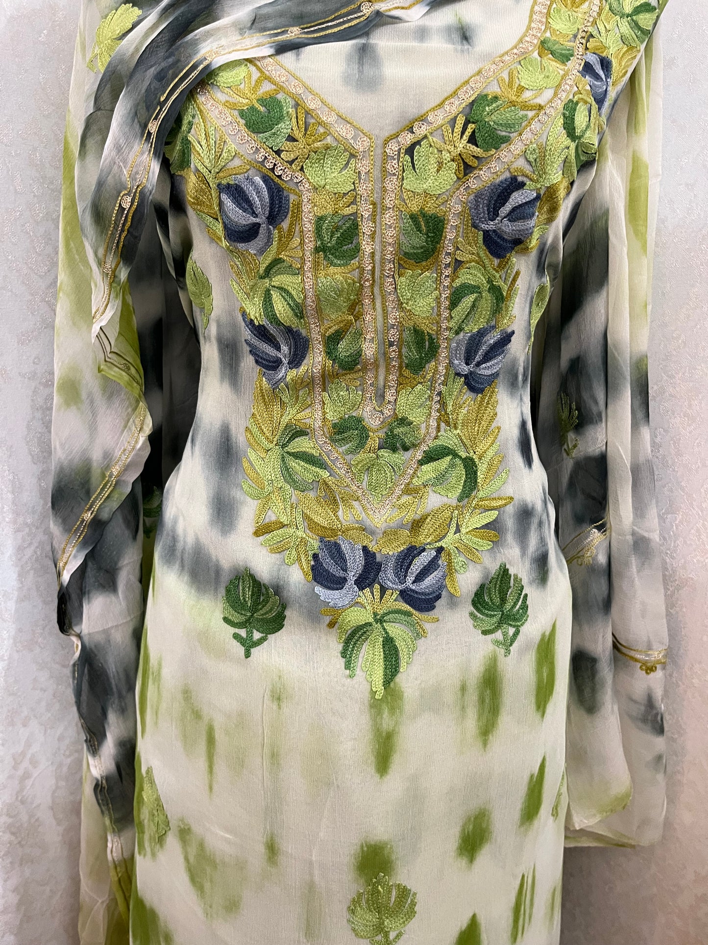 Pure Georgette Ty Dy Kashmiri Suit