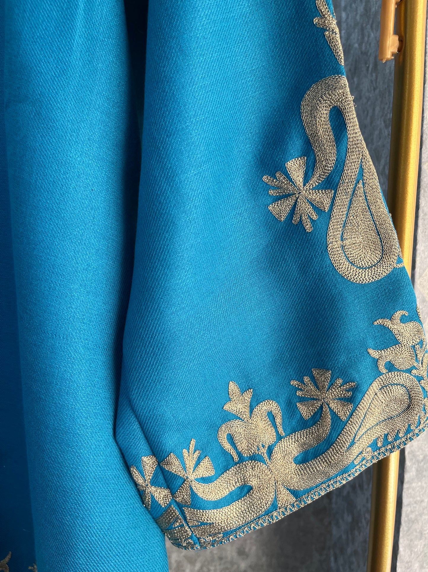 Firozi Woollen Kashmiri Co-Ord Set ( Size 48)