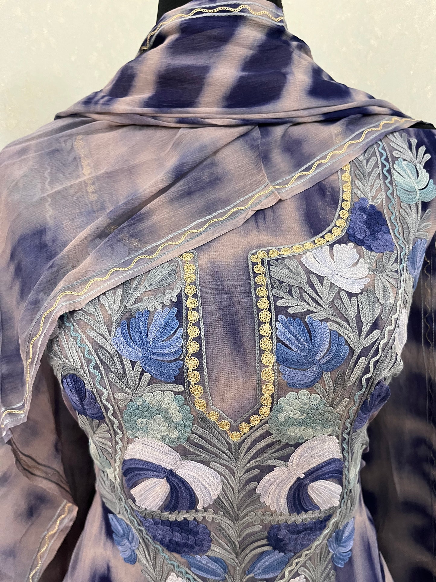 Pure Georgette Ty Dy Kashmiri Suit