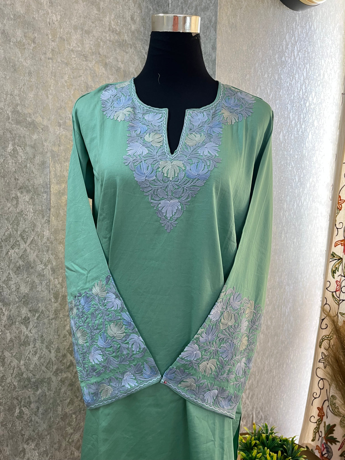 Green Cotton Cord Set Size(40)
