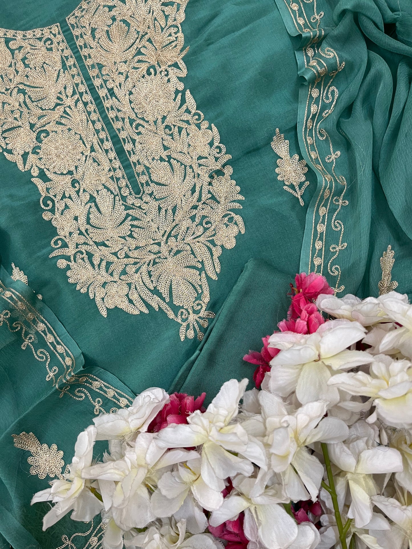 ‘Sanam’ Silk Tilla Kashmiri Suit