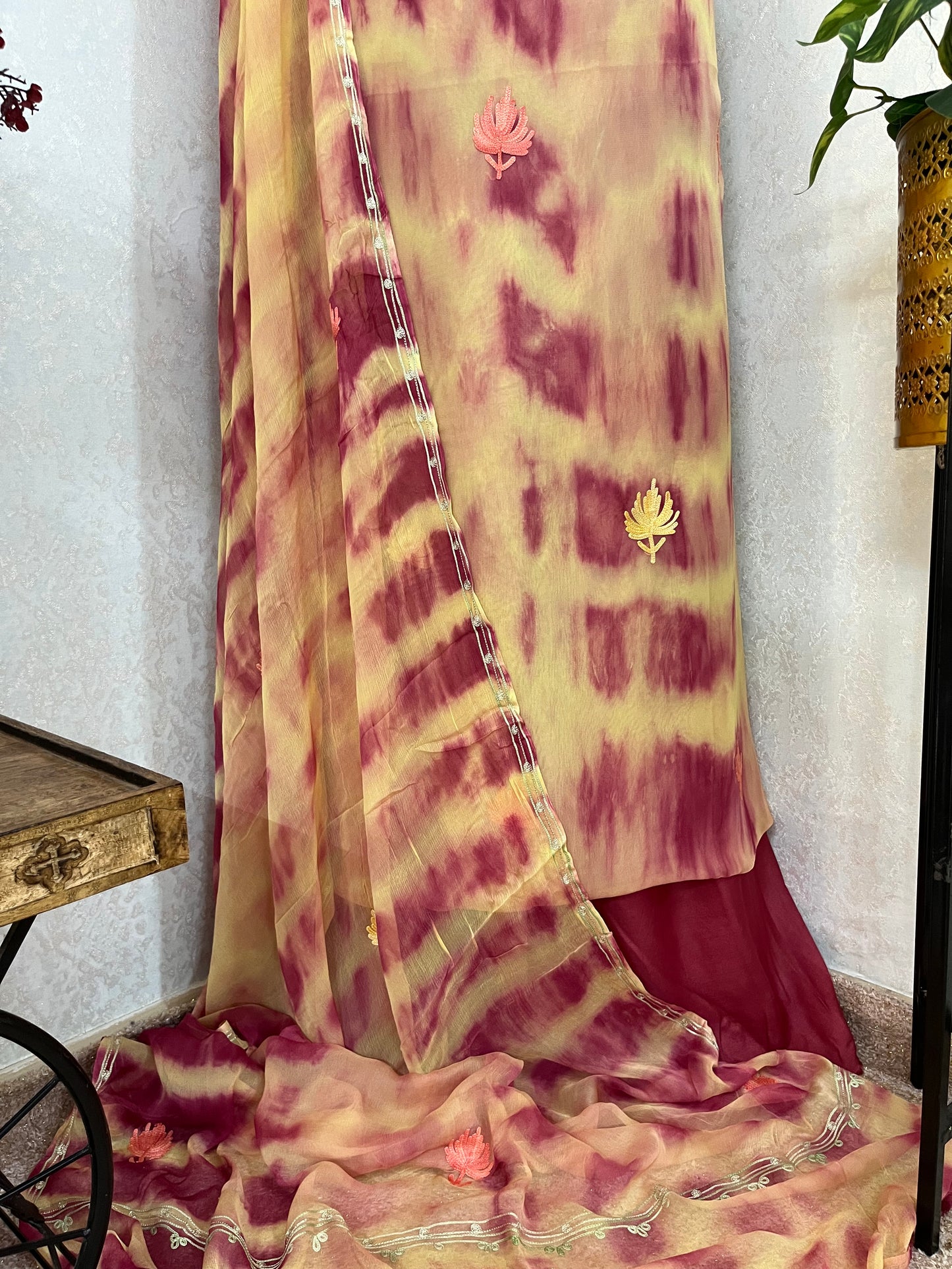 Pure Georgette Ty Dy Kashmiri Suit