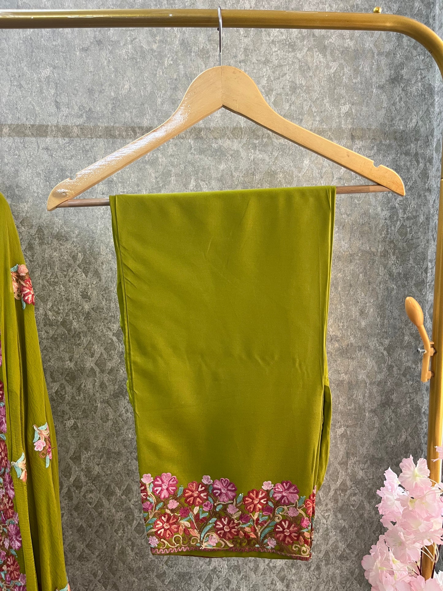 Heena Green Cotton Stitched Co-ord Set with dupatta (46)