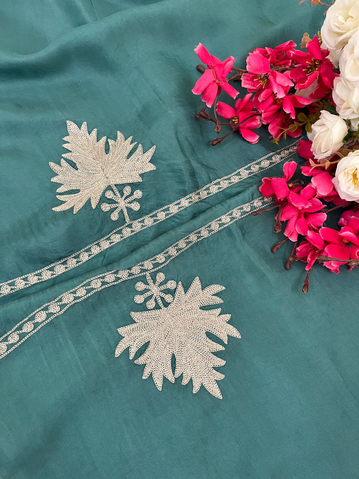 Soft Blue Sanam’ Tilla Kashmiri Silk Suit