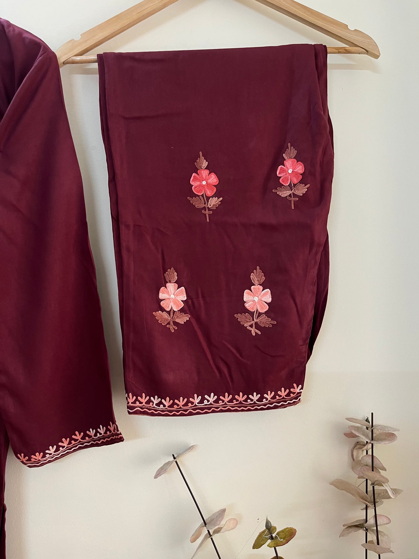 Coffee Cotton Cord Set (Free Size/ XL)