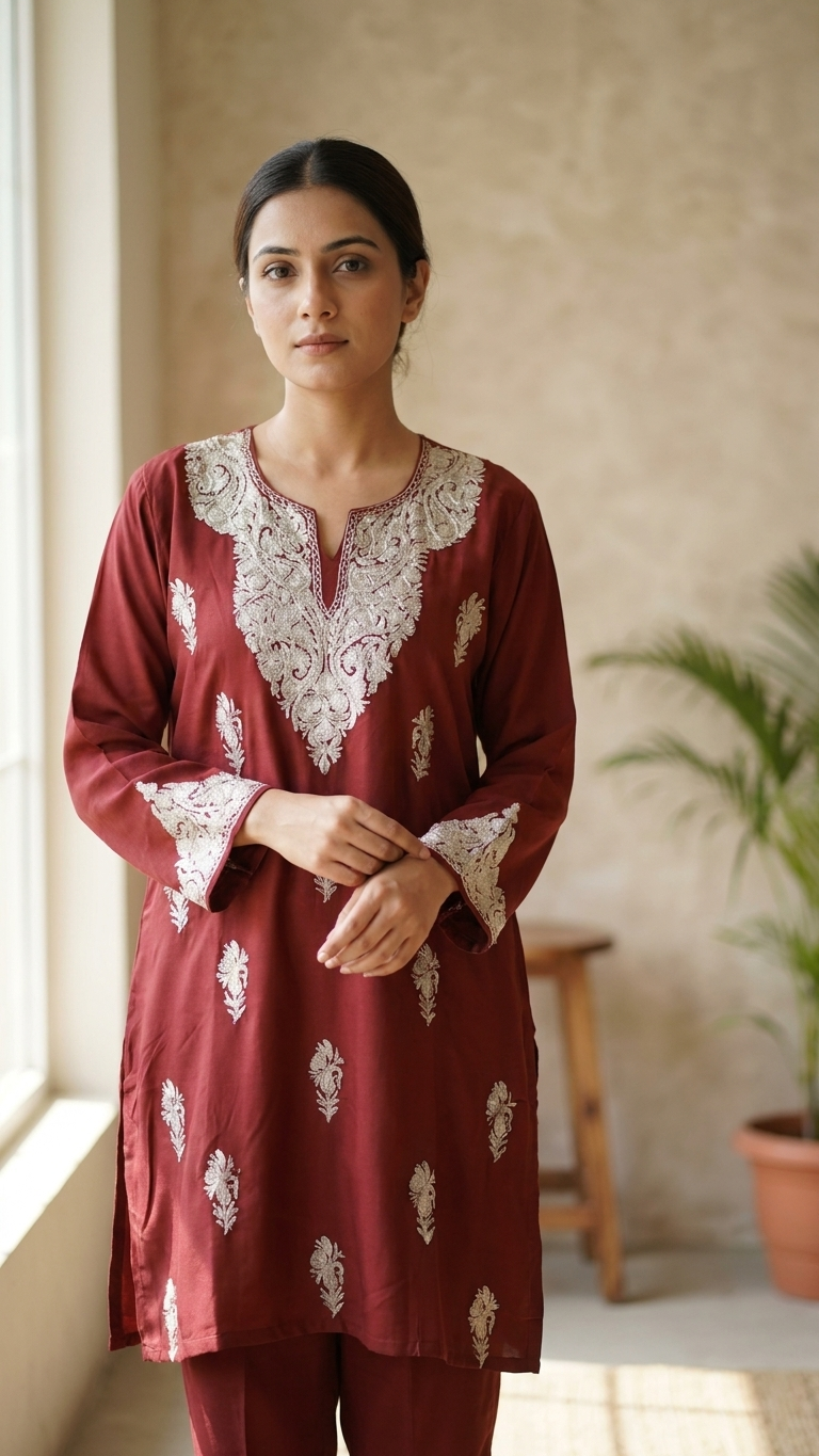 Rust Cotton Cord Set (44)