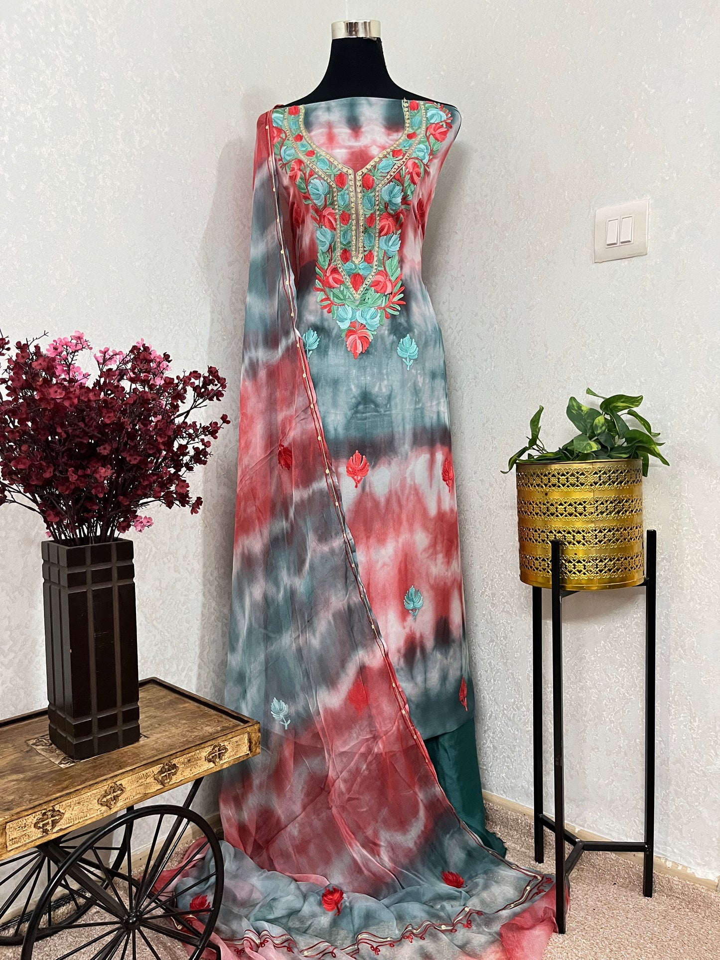 Pure Georgette Ty Dy Kashmiri Suit