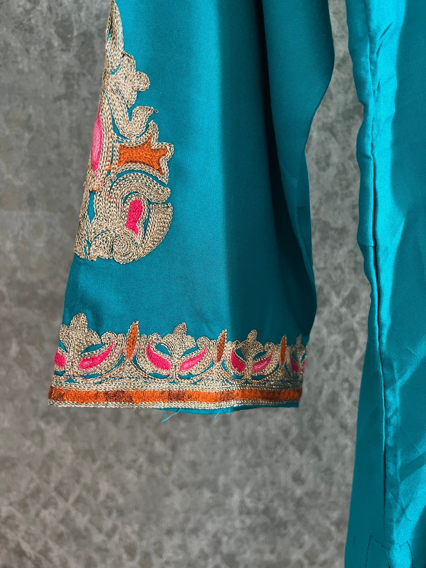 Firozi Cotton Stitched Co-ord Set( 44)