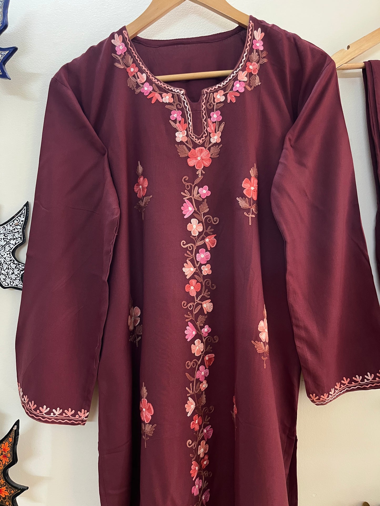 Coffee Cotton Cord Set (Free Size/ XL)