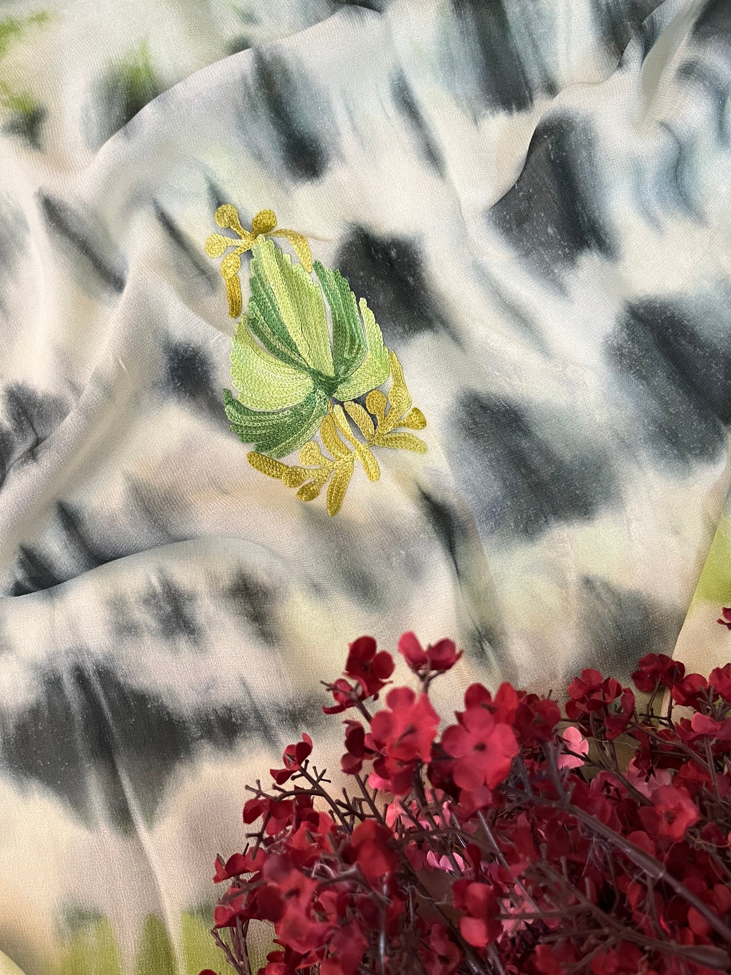 Pure Georgette Ty Dy Kashmiri Suit