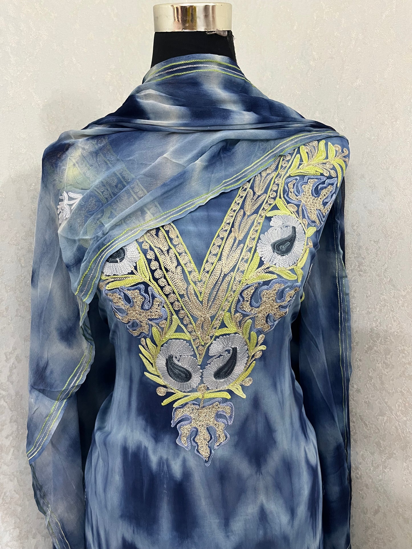 Pure Georgette Ty Dy Kashmiri Suit