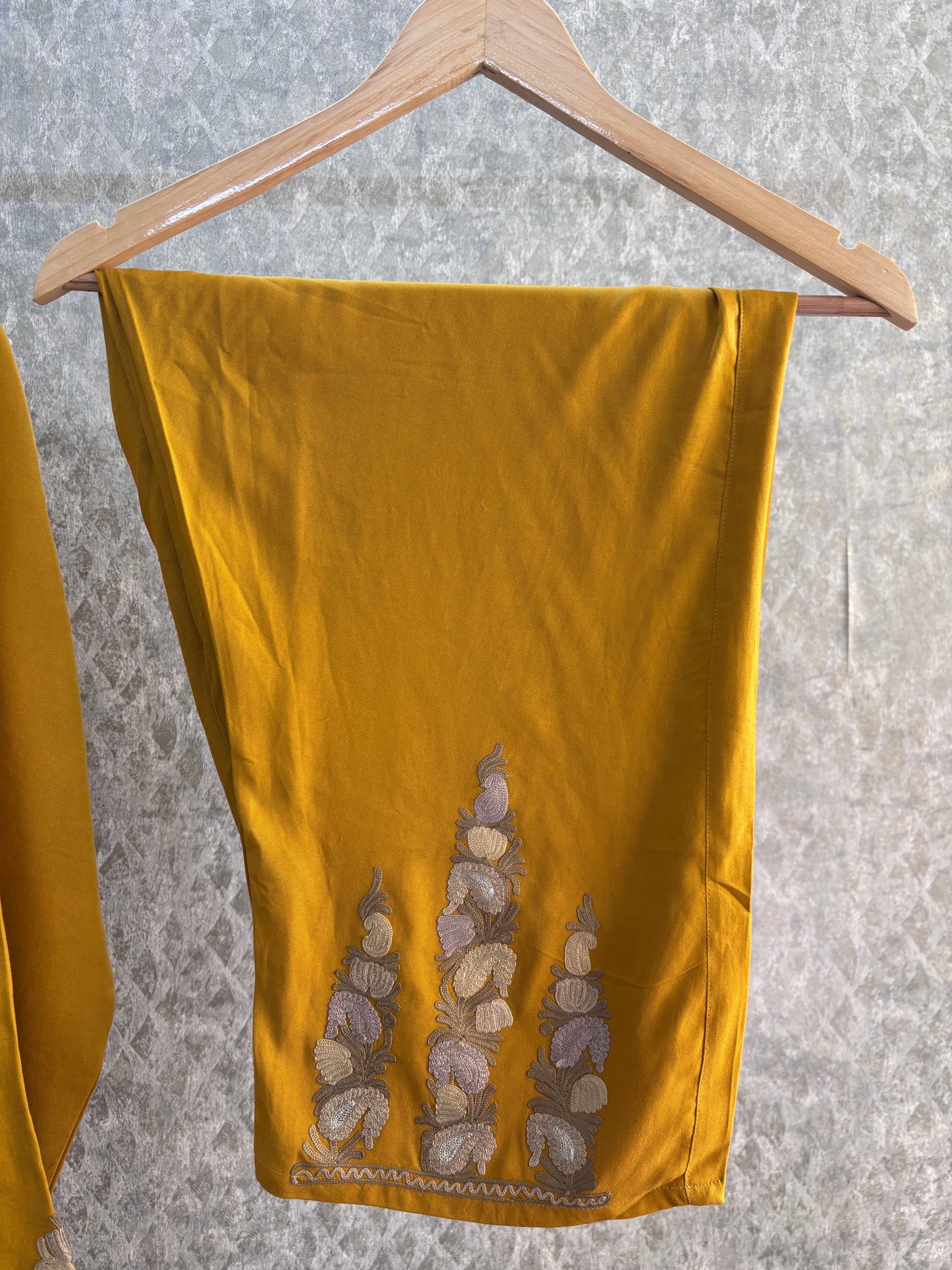 Yellow Cotton Cord Set  Size(40)