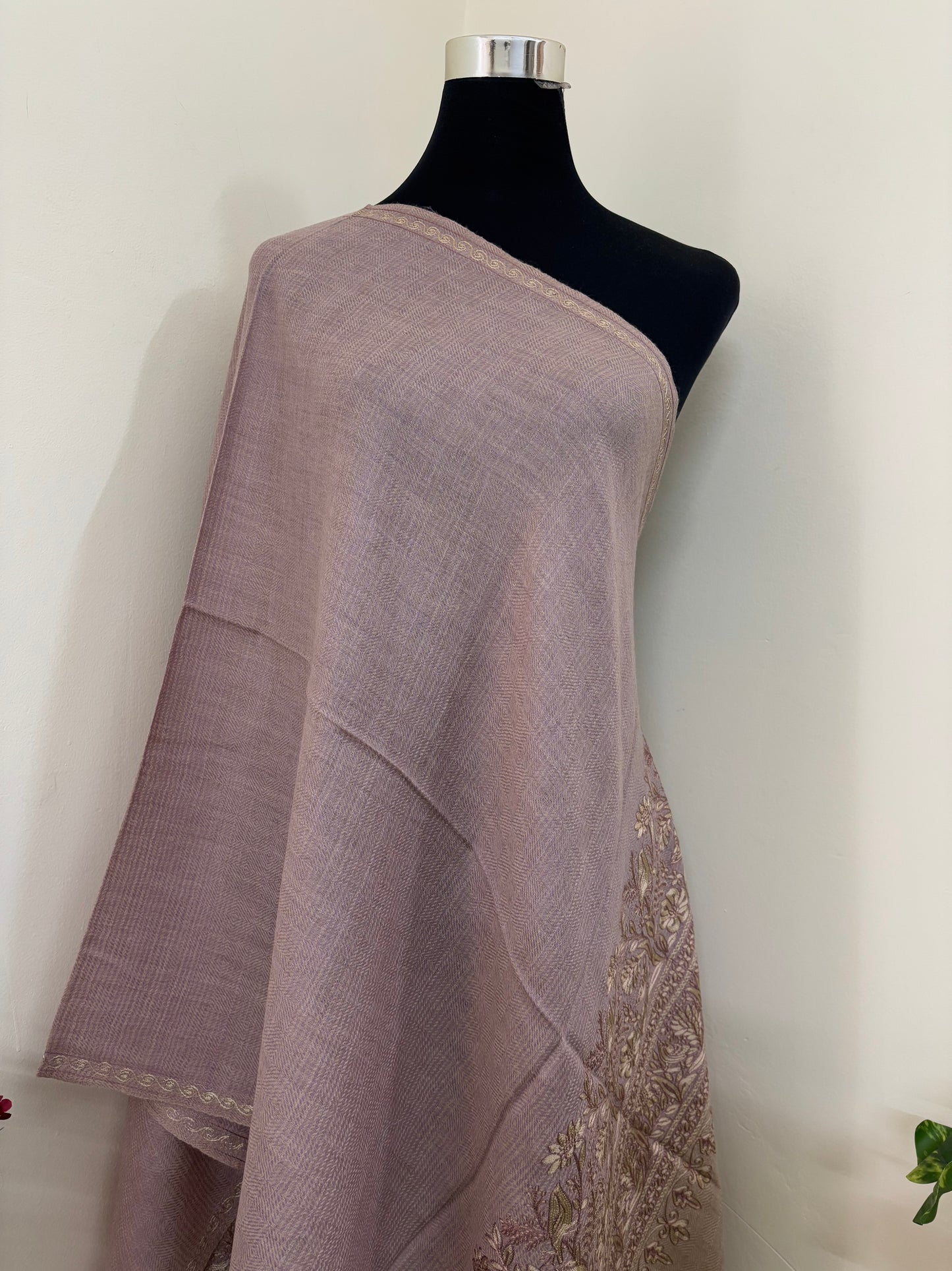 Onion Pink Pancchi Kashmiri Stole