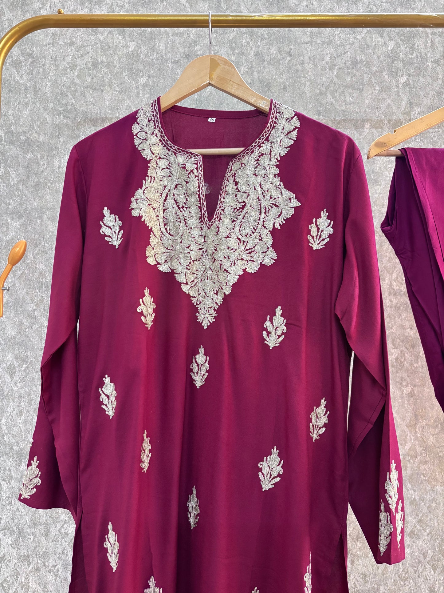 Wine Cotton Cord Set (42)