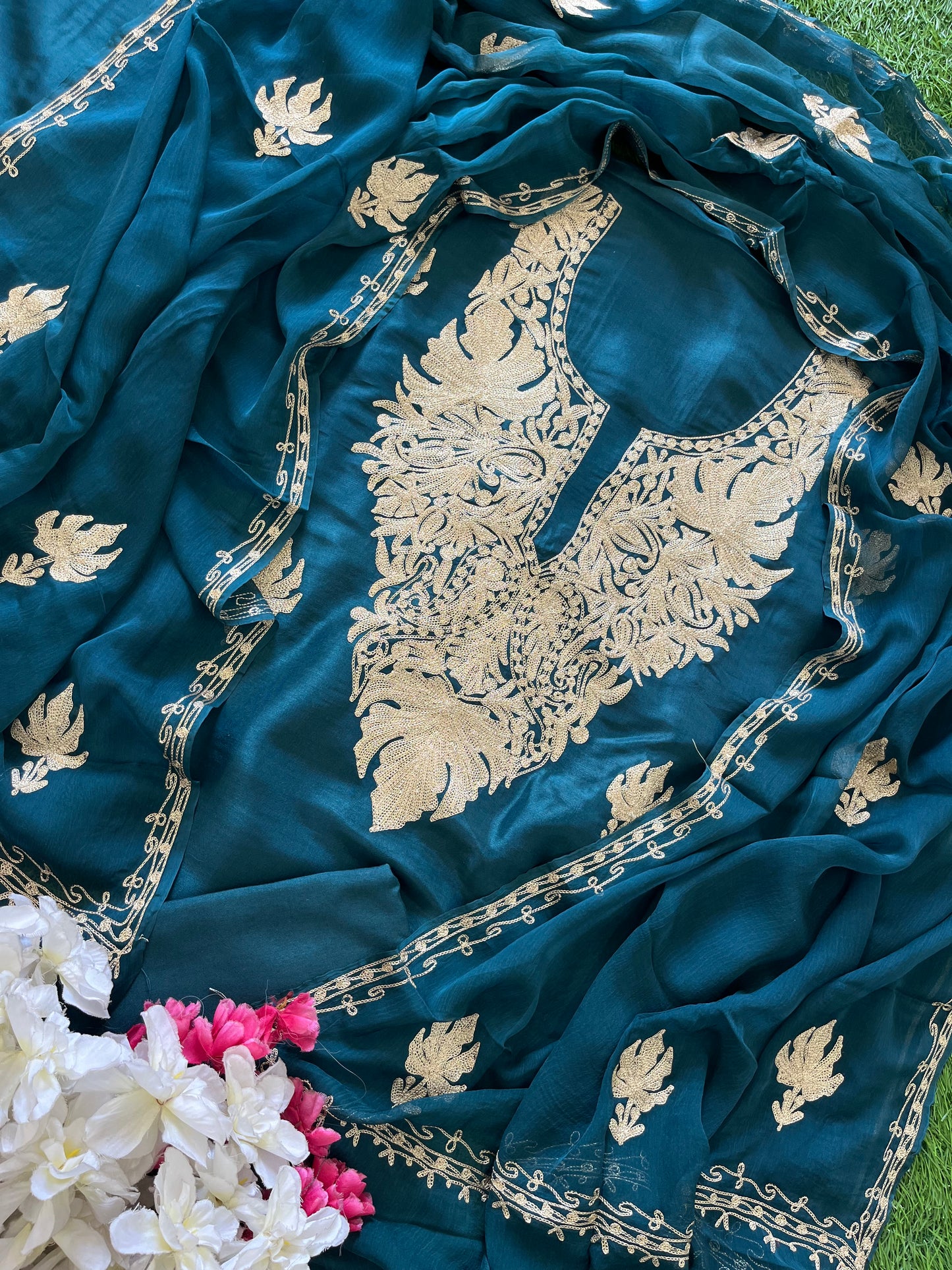 ‘Sanam’ Silk Tilla Kashmiri Suit