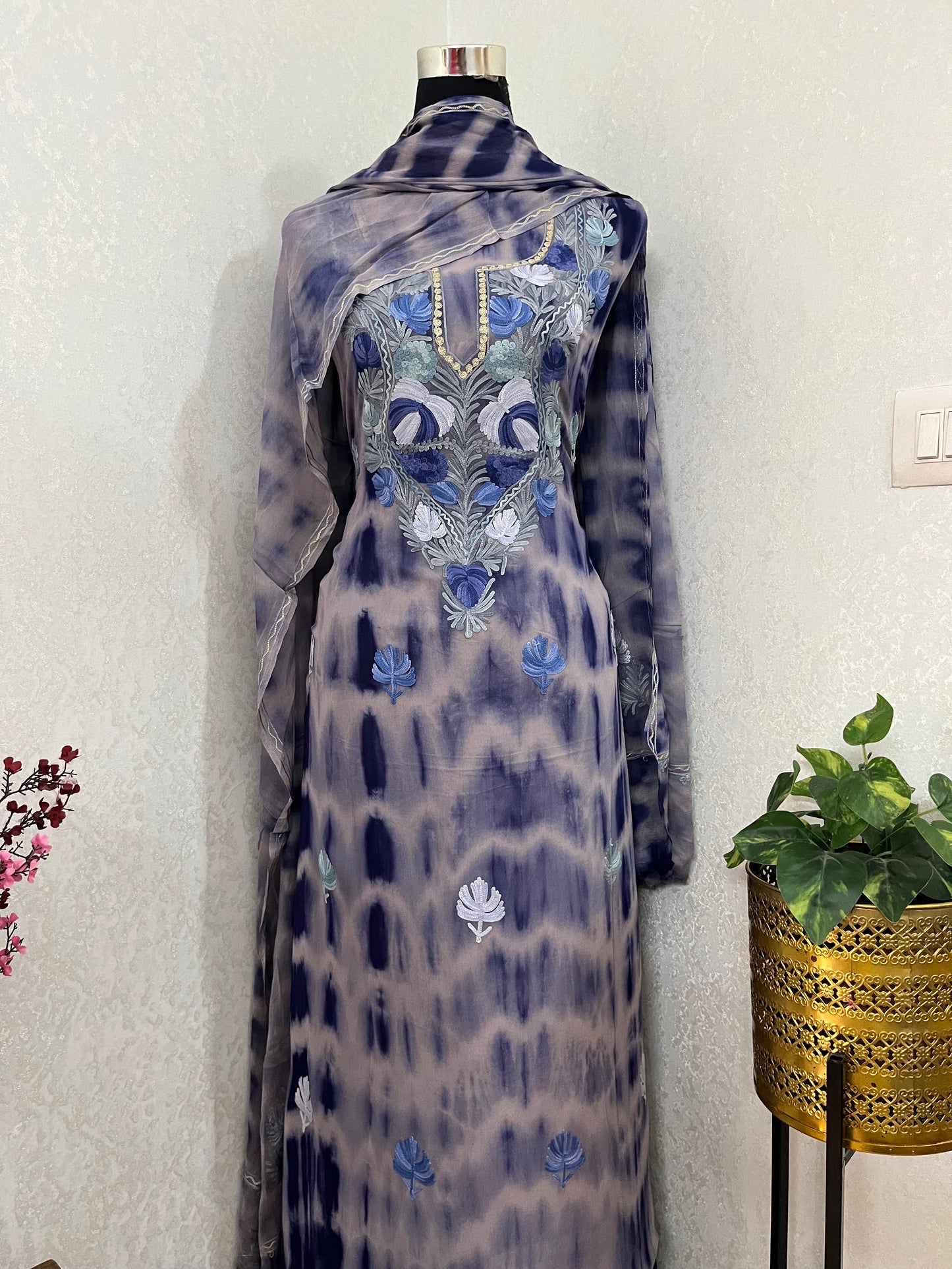 Pure Georgette Ty Dy Kashmiri Suit