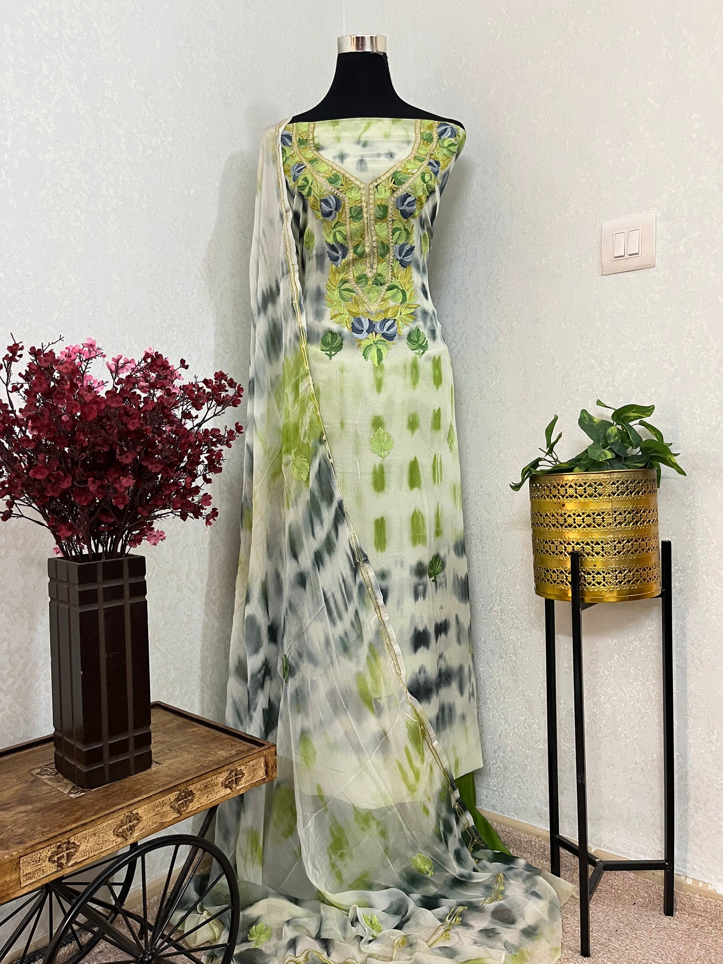 Pure Georgette Ty Dy Kashmiri Suit